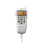 ICOM CommandMic IV with YELLOW Backlit LCD, in Super WHITE