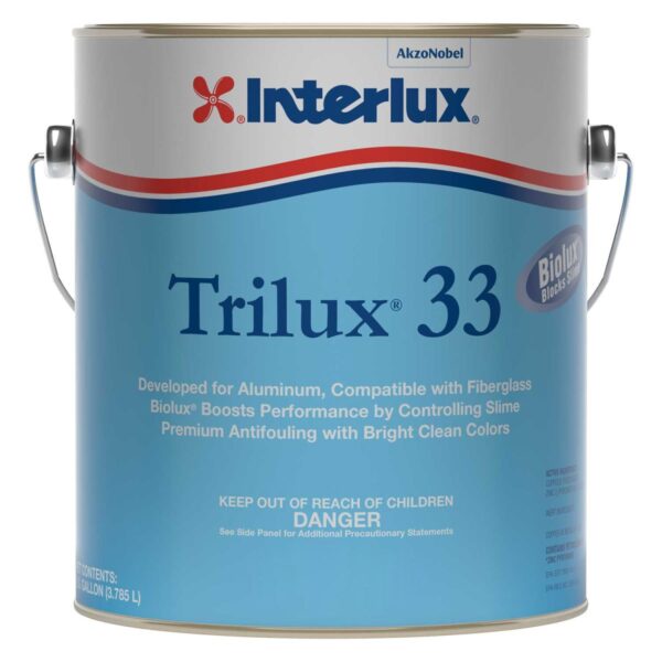 Trilux 33 Antifouling Paint - Safe for Aluminum - Blue, Quart