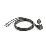 JL AUDIO Panel-mount Audio Connector, Dual USB Port for Panel-mounting (XMD-USB2X-PNL)