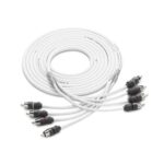 JL AUDIO XMD-WHTAIC4-12: RCA 4-Channel, 12 ft (3.66 m) Marine Audio Interconnect