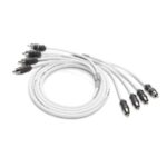JL AUDIO XMD-WHTAIC4-6: RCA 4-Channel, 6 ft (1.83 m) Marine Audio Interconnect