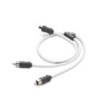 JL AUDIO XMD-WHTAICY-1F2M: Marine Y-Adaptor, 1 Female Jack, 2 Male Plugs