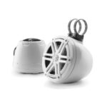 JL AUDIO M3-650VEX-GW-S-GW: 6.5" VEX Tower Speakers, Gloss White Enclosure, Gloss White Sport Grille