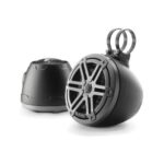 JL AUDIO M3-650VEX-MB-S-GM: 6.5" VEX Tower Speakers, Matte Black Enclosure, Gunmetal Sport Grille