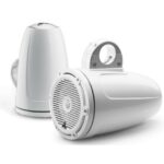 JL AUDIO M3-770ETXV3-GW-C-GW: 7.7" Tower Speakers, Gloss White Encl., Gloss White Classic Grille, PAIR