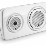 JL AUDIO M6-103EWS-Gw-C-GwGw-L, M6 3-Way, Full-Range Enclosed Speaker Sys., Gloss White, Black Tweeter, Left-Side
