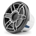 JL AUDIO M6-10W-S-GMTI-4: 10" Marine Subwoofer Driver, Grey Metallic Trim Ring, Titanium Sport Grille, 4O