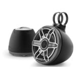 JL AUDIO M6-650VEX-MB-S-GMTI: 6.5" VEX Tower Speakers, Matte Black Encl., Gunmetal Titanium Sport Grille