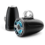JL AUDIO M6770ETXV3-SB-S-GMTI-I: 7.7" Enclosed Tower Speakers, Sport Grille, Satin Black, ILLUM