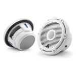 JL AUDIO M6-770X-C-3GW: 7.7" Marine Speakers, 1" WHITE Tweeter, Gloss White Classic Grille