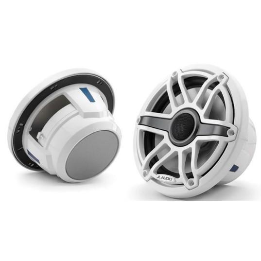 JL AUDIO M6-770X-S-GWGW: 7.7" Marine Speakers, Sport Grille, Gloss White Trim Ring, Gloss White Grille JL AUDIO M6-770X-S-GWGW: 7.7" Marine Speakers, Sport Grille, Gloss White Trim Ring, Gloss White Grille - Imagen 1