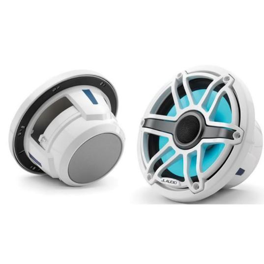 JL AUDIO M6-770X-S-GWGW-I: 7.7" Marine Speakers, Sport Grille, Gloss White Trim & Grille, ILLUM JL AUDIO M6-770X-S-GWGW-I: 7.7" Marine Speakers, Sport Grille, Gloss White Trim & Grille, ILLUM - Imagen 1