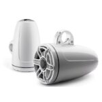 JL AUDIO M6-880ETXV3-GW-S-GWGW: 8.8" Tower Speakers Gloss White Sport Grille, PAIR