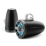 JL AUDIO M6-880ETXV3-SB-S-GMTI-I: 8.8" Tower Speakers, Satin Black, Gunmetal Sport Grille, RGB LED, PAIR