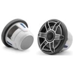 JL AUDIO M6-880X-S-GMTI: 8.8" Marine Speakers, Sport Grille, Gunmetal Trim, Titanium Grille