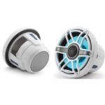 JL AUDIO M6-880X-S-GWGW-I: 8.8" Marine Speakers ,Gloss White Sport Grille & Trim, RGB LED