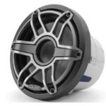 JL AUDIO M6-8IB-S-GMTI-4: 8" Marine Subwoofer (200W, 4 ohm), Infinite Baf., Gunmetal Titan. Sport Grille