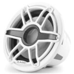 JL AUDIO M7-12IB-S-GWGW-4: 12" Marine Subwoofer, 600W, 4ohm, Gloss White Sport Grille, EACH