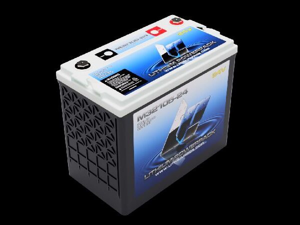 LITHIUM PROS LiFePO4 Battery, 24V/105 Ah (Trolling/Deep cycle, Grp GC12) Bluetooth