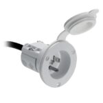 MINN KOTA AC Power Port-White / MKR-23