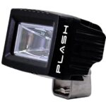 PLASHLIGHTS 20W Low Profile LED Spreader Light - 120° Scene Flood - Black Housing