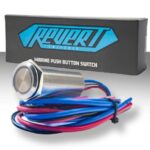 PLASHLIGHTS REVERT Harsh Environment 22MM Dual Color Push Button Momentary - Stainless Steel