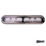 PLASHLIGHTS Poquito 60W Underwater Transom Light - Blue - Pair