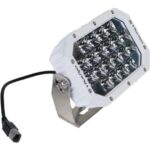 PLASHLIGHTS Quad LED Search Light - White Marine Housing