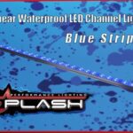 PLASHLIGHTS Linear Waterproof LED Channel Light - Blue - 30"