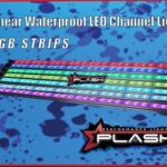 PLASHLIGHTS Linear Waterproof LED Channel Light - RGB - 40"