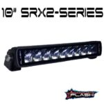 PLASHLIGHTS 10" SRX 2-Series Single Row LED Light Bar - Black Housing