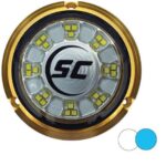 SHADOW-CASTER 24 LEDs Bronze Underwater Marine Light - Blue & White